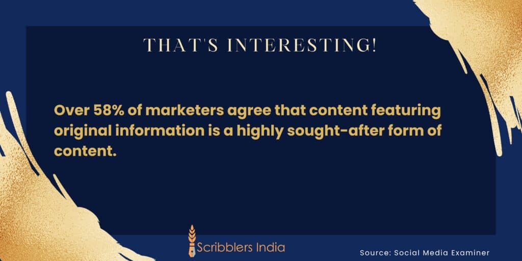 Interesting fact on content writing.