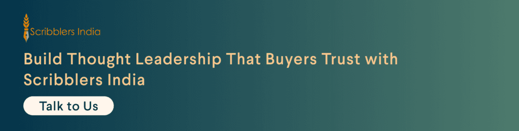 Scribblers India thought leadership agency for founders