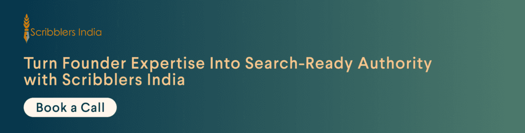 Scribblers India thought leadership content services banner