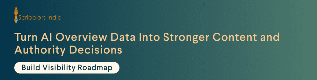 AI Overview insights guide stronger content and authority planning