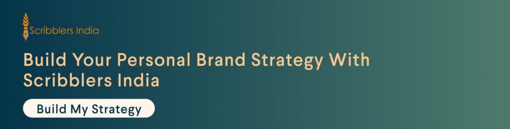 Scribblers India personal branding strategy services for professionals
