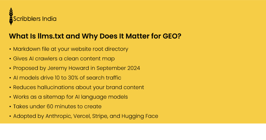 What llms.txt is and why it matters for GEO in 2026