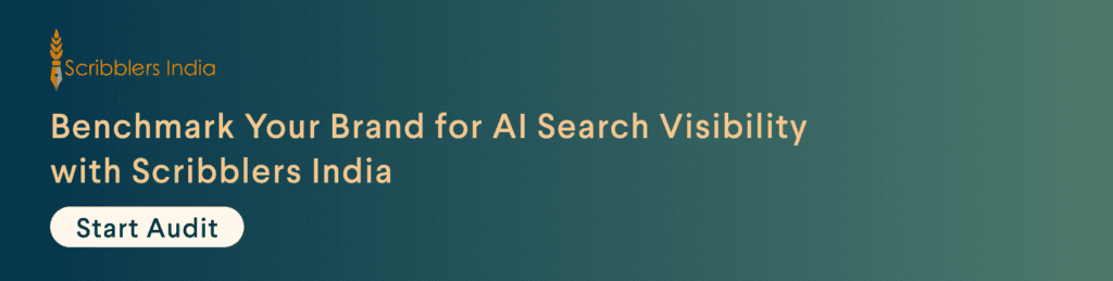 Avail Scribblers India AI search visibility audit