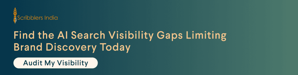 Scribblers India audits AI search visibility gaps for brands