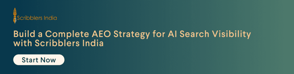 Contact Scribblers India for AEO strategy development