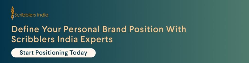 Scribblers India personal branding service for professionals