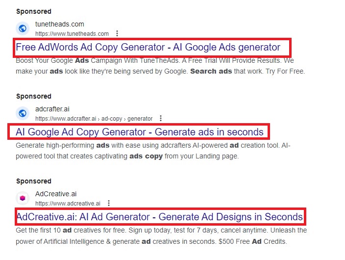 Understanding search ad copy examples can help increase conversion rate.