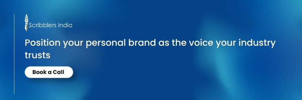 Benefits of Personal branding from Scribblers India