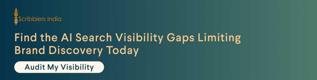 Scribblers India audits AI search visibility gaps for brands