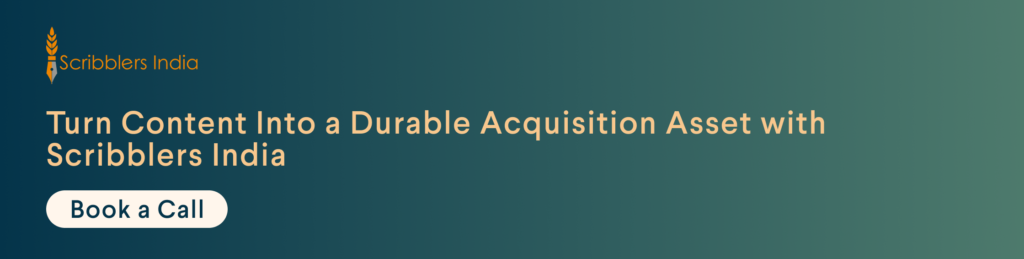 Scribblers India for your content marketing strategy